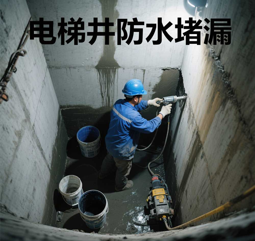 电梯井防水堵漏，广州专业电梯井漏水维修公司